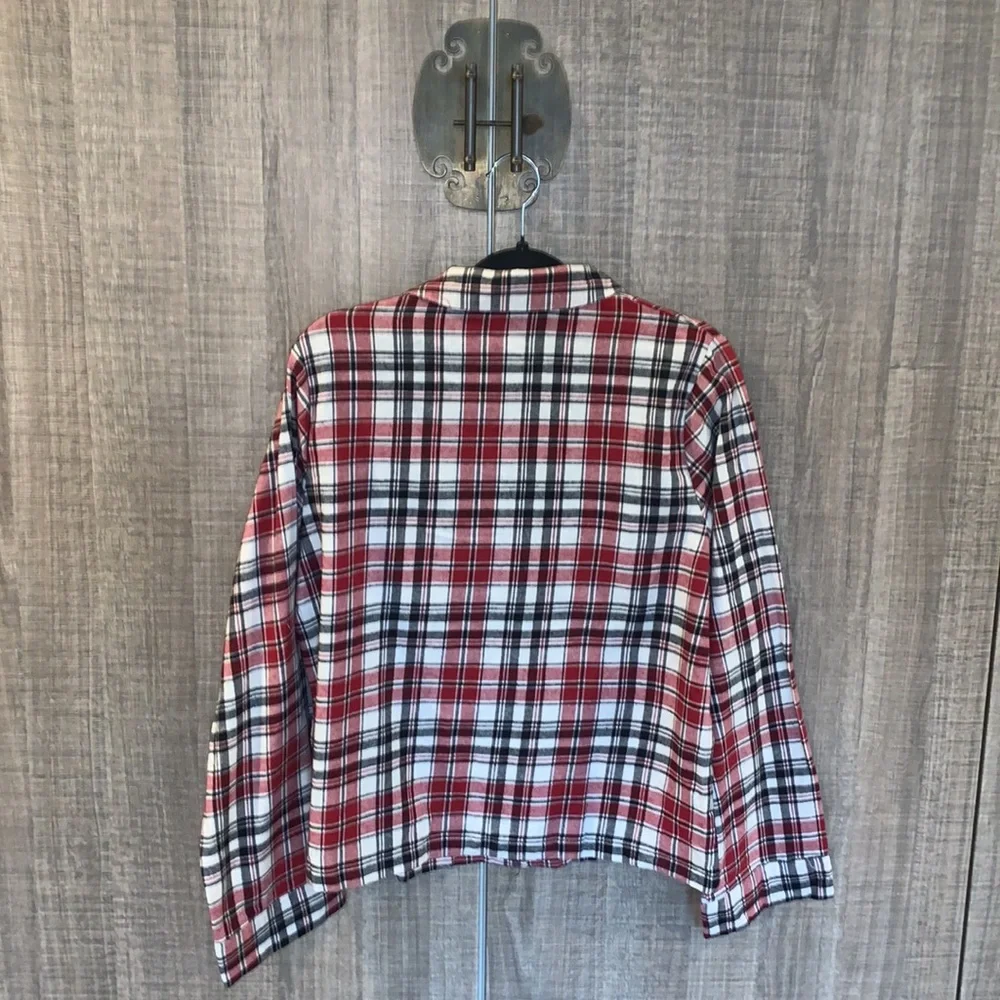 Disney‎ Mickey Mouse Holiday Plaid Pijama Top - Picture 5 of 13